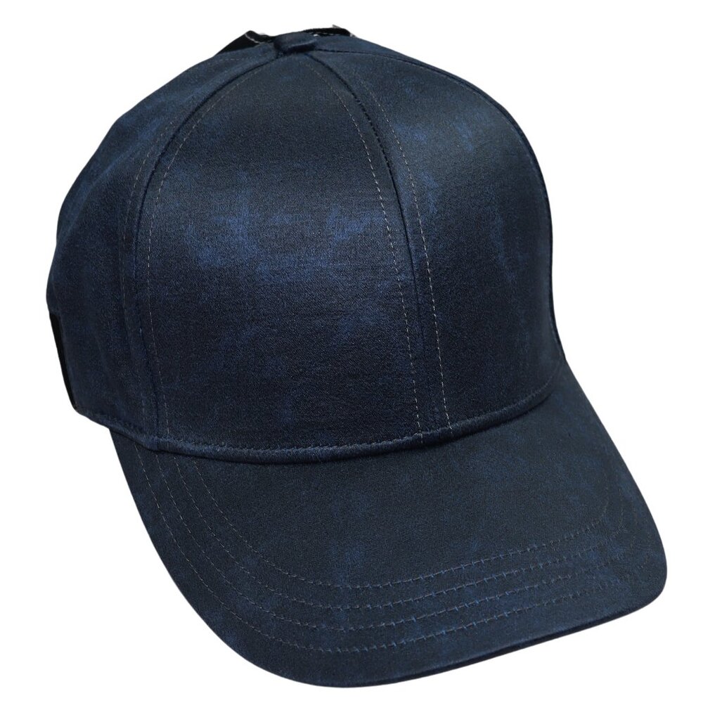 Peter Grimm Sharma Faux Leather Stretch Fit Hat Baseball Cap OSFM NWT
